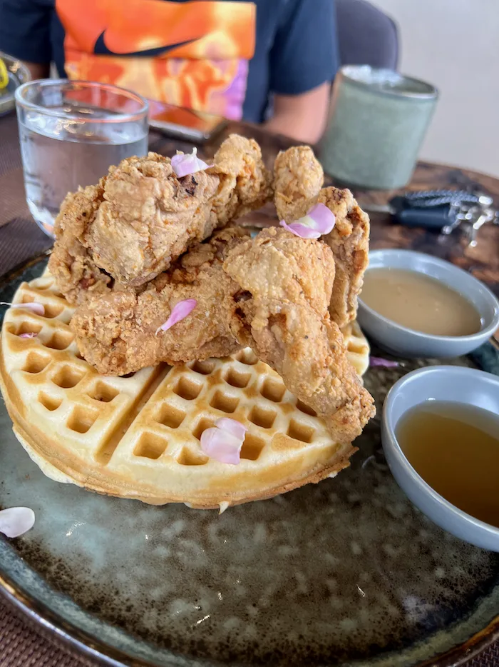 CHICKEN AND WAFFLES